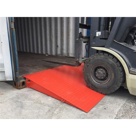 sea container forklift skid steer ramp|18000 lb CAPACITY SHIPPING CONTAINER/SEA .